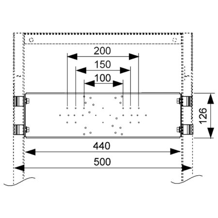 Монтажная пластина для фитингов для установки в модуль Tece TECEprofil 9020041