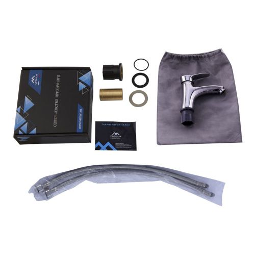 Смеситель Fashun A1028 на раковину хром - фото 4