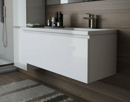 Тумба с раковиной Эстет Dallas Luxe 120 ФР-00001931 120х48х46 подвесная цвет белый