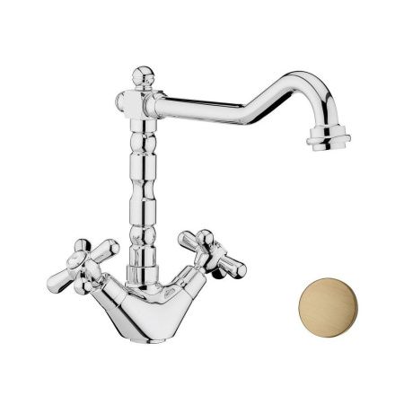 Смеситель для кухни Webert Kitchen Armony AM780102065 на мойку бронза