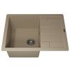 Кухонная мойка Uperwood Quartz Premium UPD-03 3910202109 65х50 цвет бежевый поверхность матовая