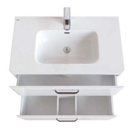 Тумба с раковиной Iddis Brick BRI80WFi95K 80х50 напольная цвет белый