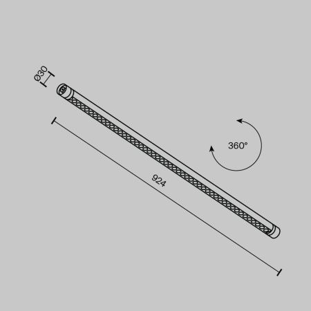 Трековый светодиодный светильник Maytoni Technical Points (Точки) C149CL-L900-24W3K-B