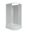Душевая кабина Niagara Promo P100/80/26L/MT/BK 100х80 асимметричная без крыши ориентация левая