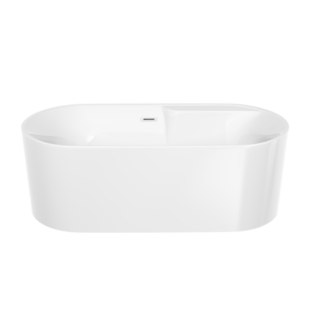 Ванна акриловая Sancos Omega FB16 170х80 отдельностоящая овальная с каркасом