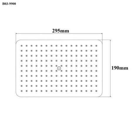 Верхний душ Bond Cube B03-9900 30х20 хром
