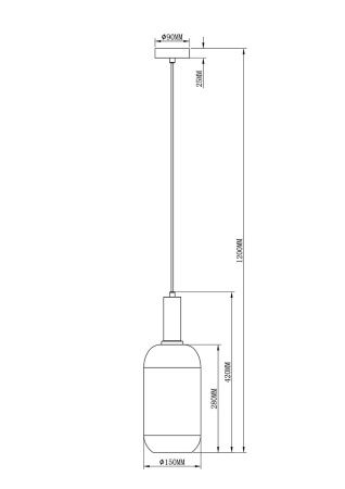 Светильник подвесной Moderli Martin (Мартин) V2890-1P