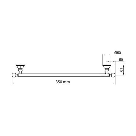 Полотенцедержатель Webert Karenina KA501402015
