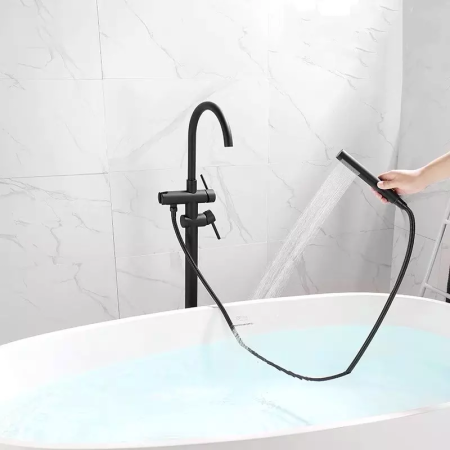 Смеситель BOCH MANN BRAIES Matt black BM8921 напольный черный матовый