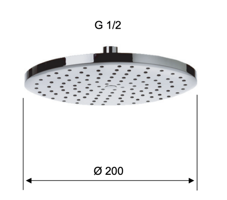 Верхний душ Remer 356MD20X 20х20 хром