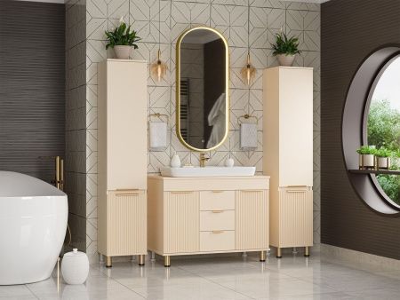 Тумба под раковину Brevita Enfida ENF-06100-0343Я 100х50 напольная цвет бежевый