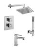 Душевая система Paffoni Elle KITLEQ518CR071 встраиваемая в стену цвет хром с термостатом