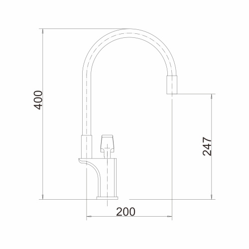 Смеситель для кухни Fashun A4081-8 на мойку белый - фото 3