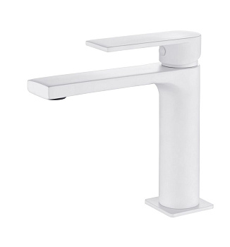 Смеситель AQG Alpha 01ALP100BL на раковину белый матовый