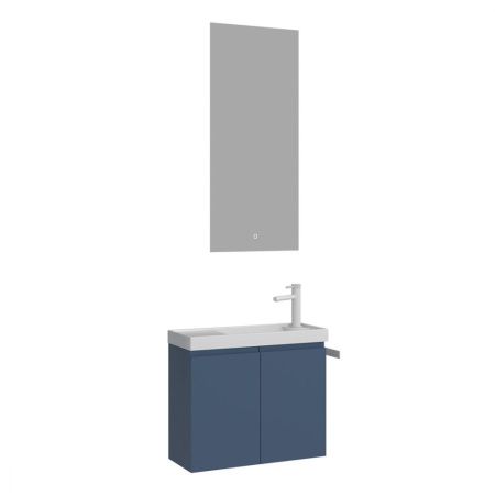 Тумба с раковиной Orka Ferla 5004323 60х20 подвесная цвет синий