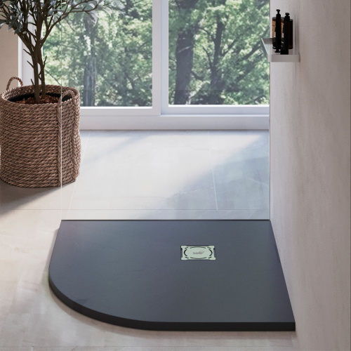 Душевой поддон из искусственного камня RGW Stone Tray (Стоун Трей) 16153099-02 90х90 серый без ножек - фото 4