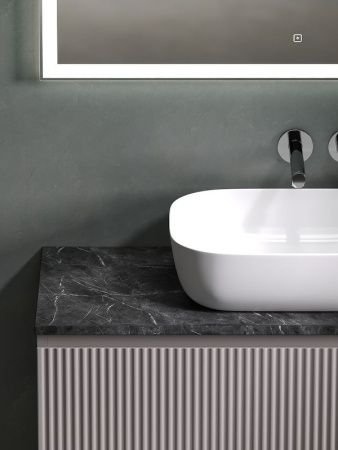 Тумба под раковину Sancos SNOB R SNR100SM 100х40 подвесная цвет бежевый