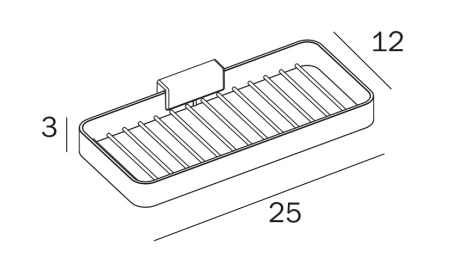 Полка в ванную комнату Inda LEA A1851ANE