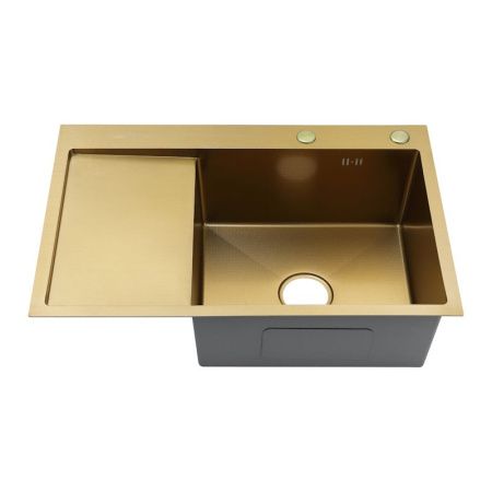 Кухонная мойка Fmark FSC6550C-R 65х50 цвет золото поверхность матовая