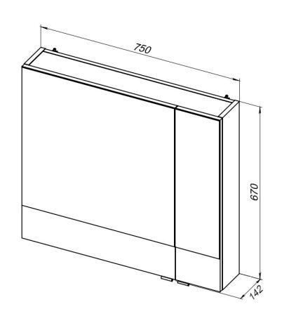 Зеркало-шкаф Aquanet Верона 00175381 80х70 подвесной цвет белый