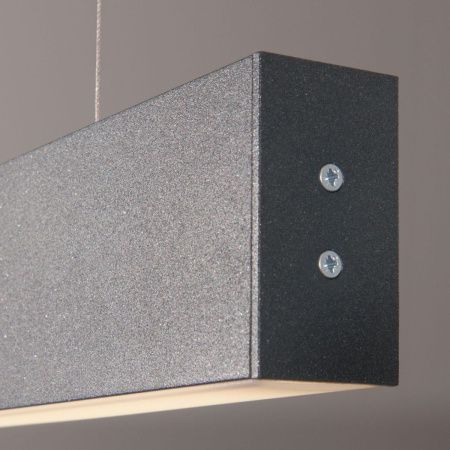 Линейный подвесной светодиодный светильник Elektrostandard Grand чёрная шагрень (Гранд чёрная шагрень) 4690389133541
