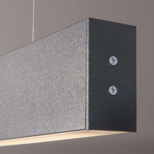 Линейный подвесной светодиодный светильник Elektrostandard Grand чёрная шагрень (Гранд чёрная шагрень) 4690389133527 - фото 4