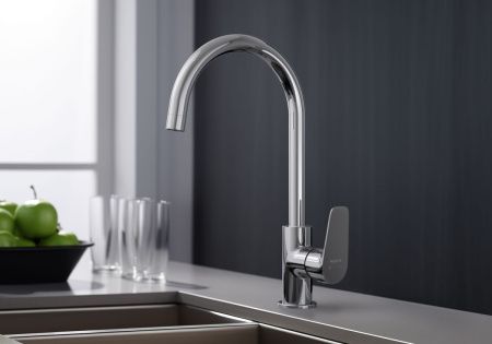 Смеситель для кухни Aquatek БЕТТА AQ1182CR на мойку хром