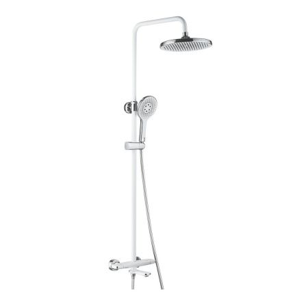 Душевая стойка Rose R3996F настенная цвет белый с термостатом