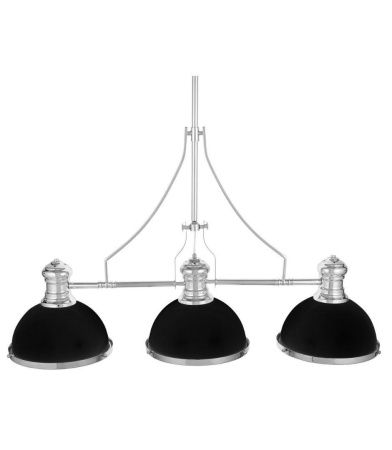 Люстра на штанге Lumina Deco Ettore (Етторе) LDP 710-3 BK+CHR