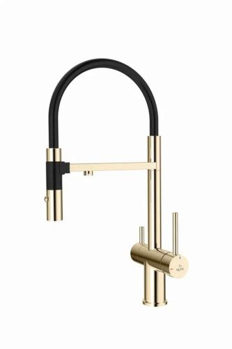Смеситель для кухни Rose R958E на мойку золото - фото 2