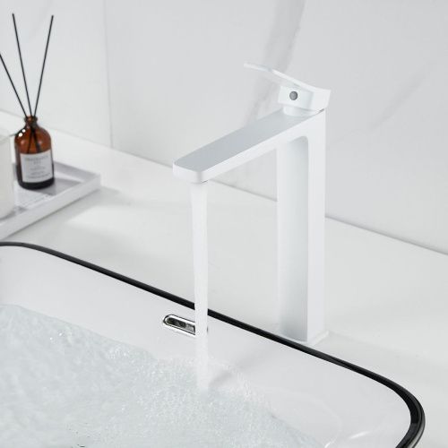 Смеситель для раковины Shevanik S9911C на столешницу белый - фото 5