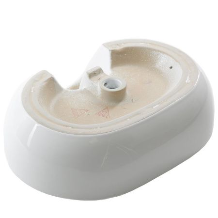 Раковина из сантехнического фарфора Melana 7734-805 60х40 накладная цвет белый 1 отверстие под смеситель