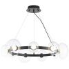 Люстра подвесная Crystal Lux Bosque (Боскуе) BOSQUE SP9 BLACK/TRANSPARENT