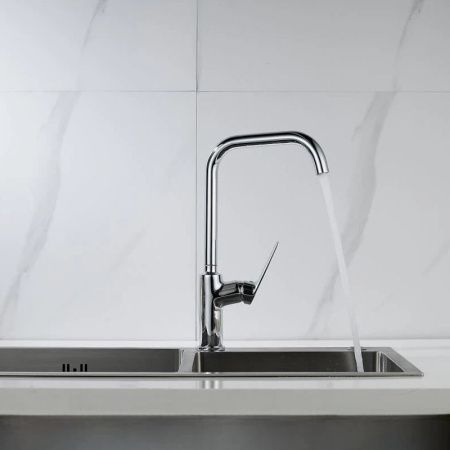 Смеситель для кухни Knotlor MUSE KN-61 на мойку хром