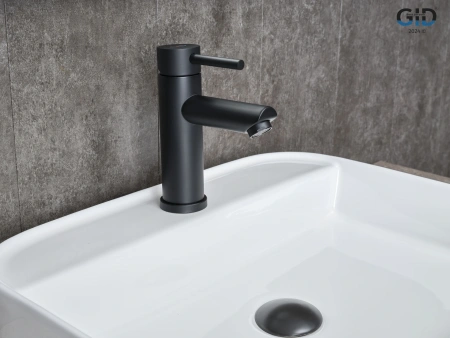 Смеситель Gid Cascada Berlin SS080-BM-K (SS080BMK) на раковину черный матовый