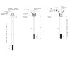Излив для удаленного управления Gessi Inciso 58299#149 на потолок никель