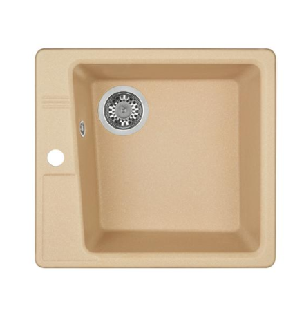 Кухонная мойка Aquaton Парма 1A713032PM260 47х19 цвет бежевый поверхность матовая