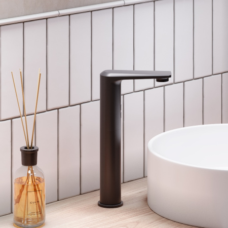 Смеситель Damixa Jupiter 770280300 на раковину/на столешницу черный без термостата