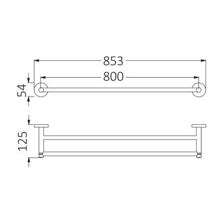 Полотенцедержатель Timo Saona 13056/13