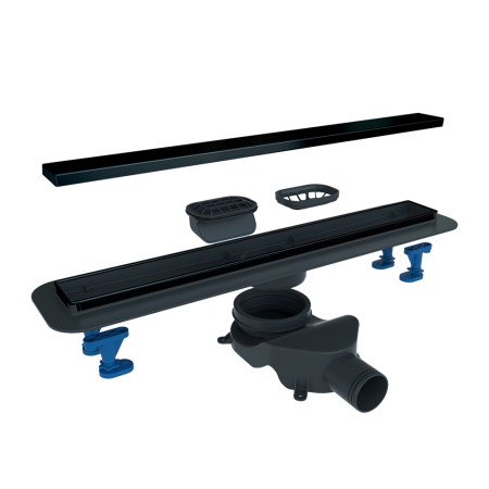 Душевой лоток Bettoserb Compact Line Matte Black 750 13702511BM 80х15 черный