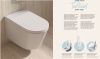 Умный электронный унитаз с дистанционным управлением подвесной Kerama Marazzi ТекВейв KMTWWc59GWh2 цвет белый с сиденьем микролифт безободковый смыв торнадо