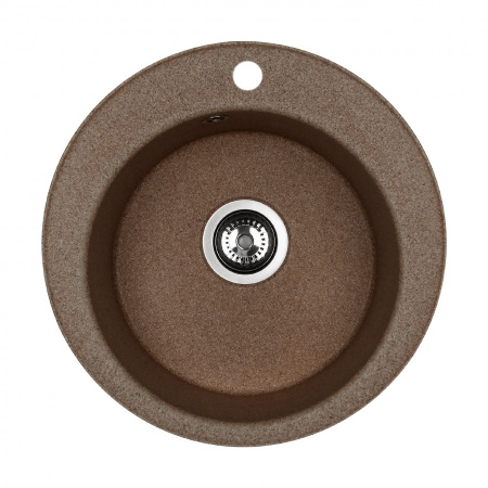 Кухонная мойка Aquaton Шелли 1A734732SS270 50х50 цвет коричневый