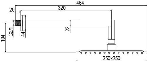 Душевой комплект AQG Alpha 19ALPEC32209 настенный - фото 4