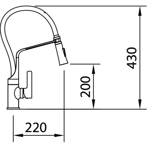 Смеситель для кухни Clever Chef 99733 на раковину белый/хром - фото 5