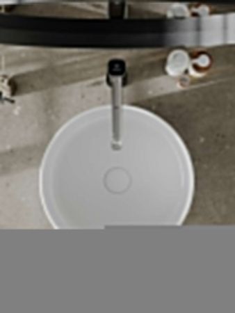 Раковина из сантехнического фарфора Orange B09-360W 40х40 накладная цвет белый