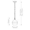 Светильник подвесной Feiss Cadence (Цаденце) FE-CADENCE-1P-MB