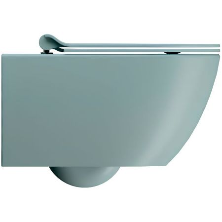 Чаша унитаза подвесная GSI Pura 881515_УЦ/2 цвет серый без сиденья безободковая душевой смыв (дефект покраски)