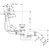 Слив-перелив для ванны Hansgrohe Exafill S 58123000 хром