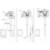Смеситель для раковины Gessi Anello 30654#031 на потолок хром