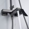 Душевая стойка Shevanik S4436T настенная цвет оружейная сталь